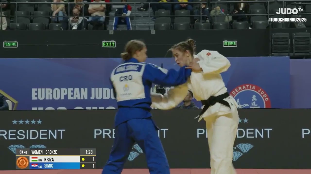 Anna KRIZA VS Nina SIMIC European Judo Championships U23 | Bronze medal contest -63 kg