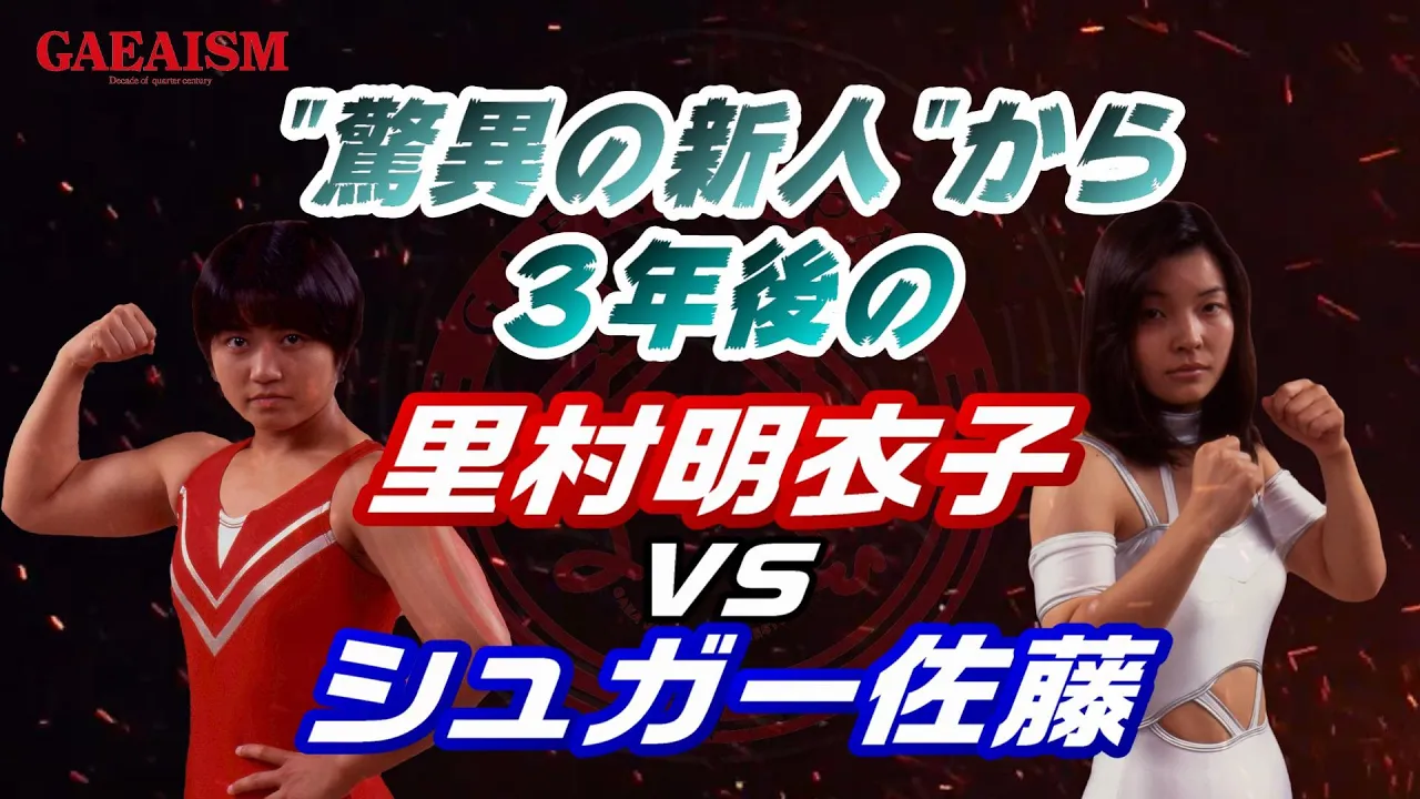 【女子プロレス GAEA】里村明衣子 vs シュガー佐藤 1998年3月15日 クラブチッタ川崎 background
