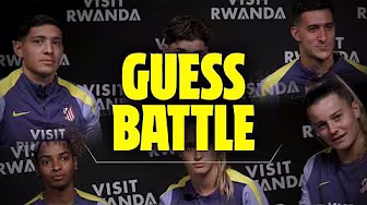 Atleti men's first team players vs women's first team players. Guess Battle!