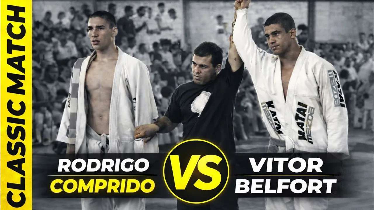 VITOR BELFORT VS RODRIGO COMPRIDO MEDEIROS BJJ Match BLUE BELT OLD SCHOOL Jiu Jitsu