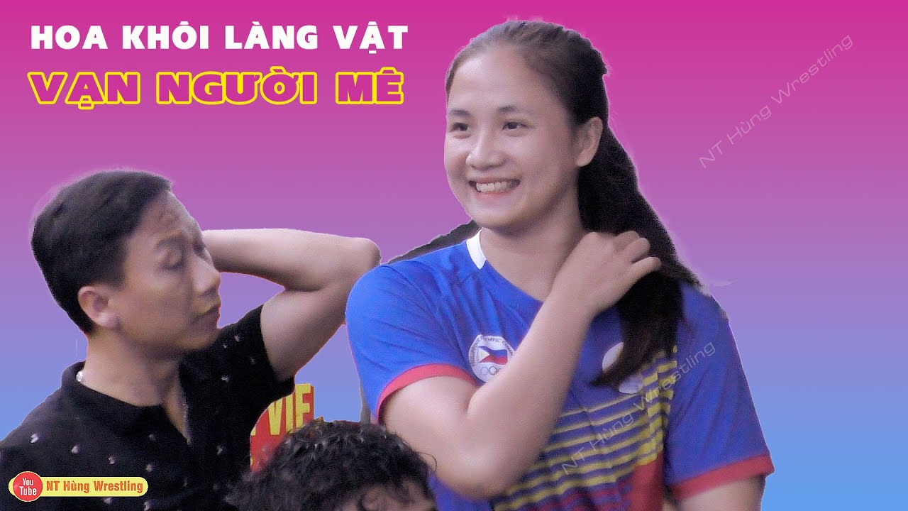 Vật Nữ . Giai Nhân Hội Tụ vạn người mê - Giải nhất làng Quậy - women's wrestling. background