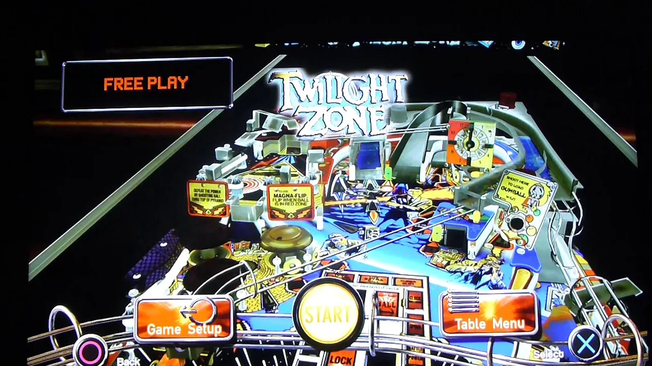 Twilight Zone on The Pinball Arcade background
