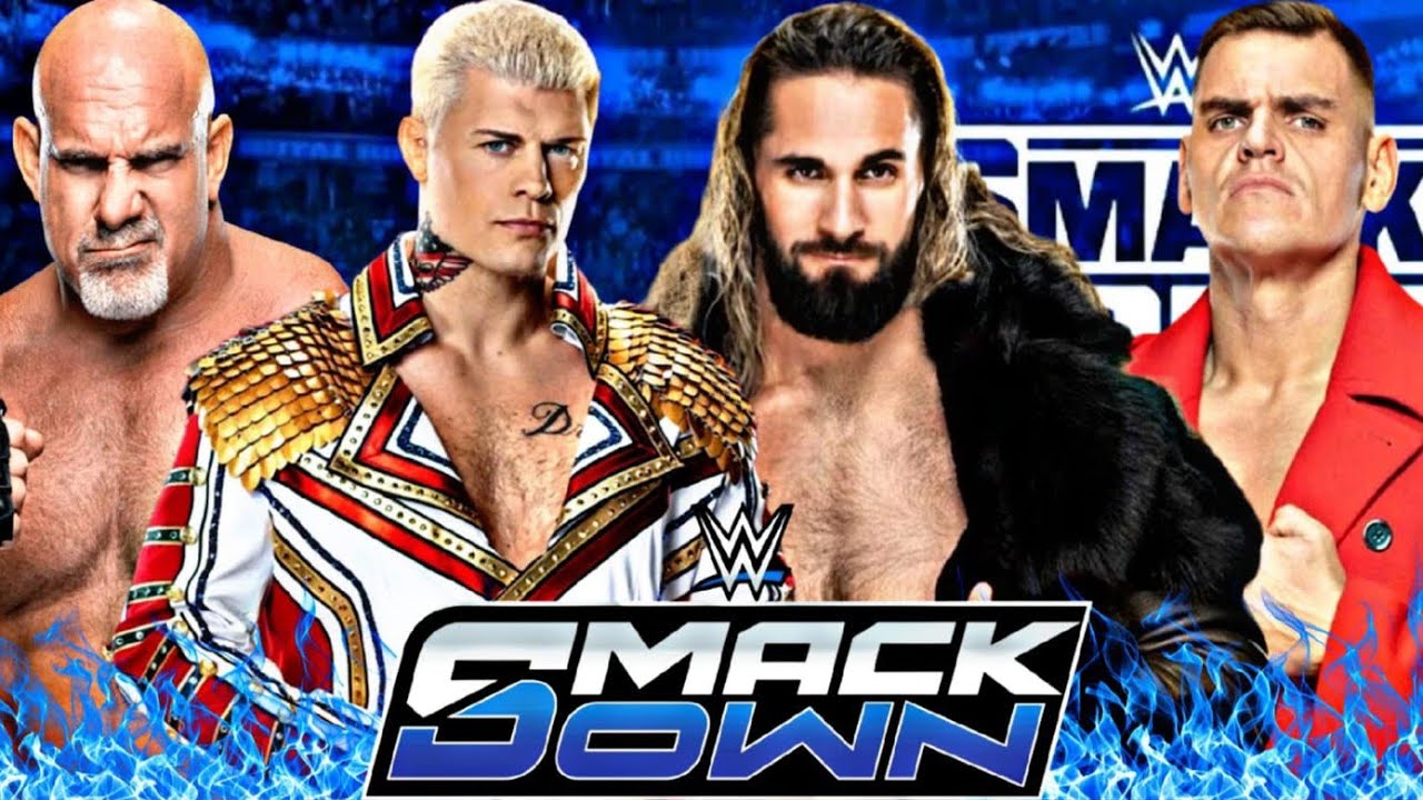 FULL MATCH - Seth 'Freakin' Roliins & Gunther Vs. Goldberg & Cody Rhodes : WWE SmackDown 2025 backdrop