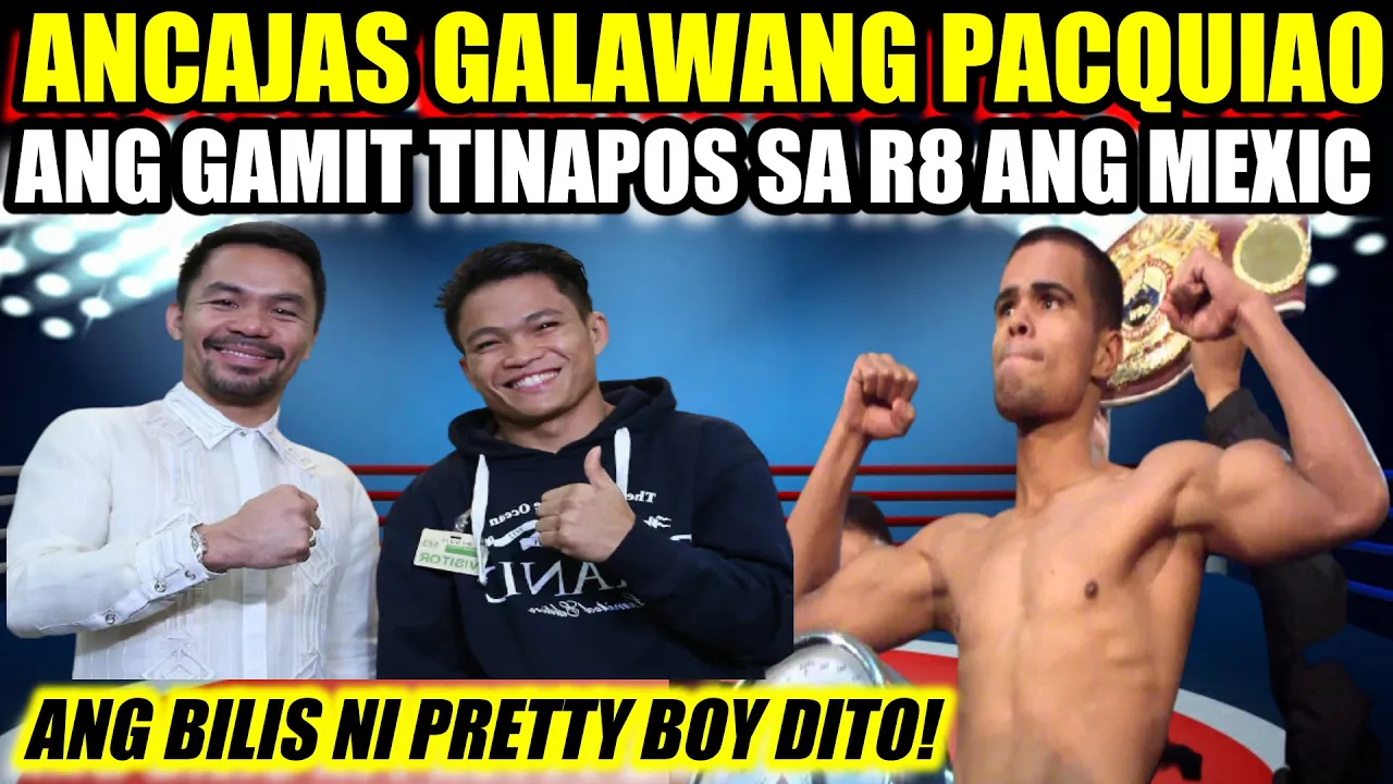ANCAJAS may GALAW na PARANG si PACQUIAO PINASUKO ang MEXICAN sa ROUND 8 background