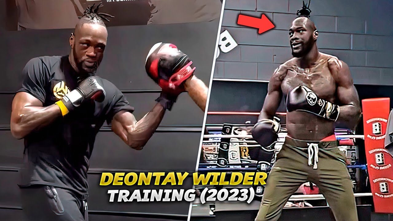 Deontay Wilder training for next fight. Crazy Power! HIGHLIGHTS HD BOXING (2023) background