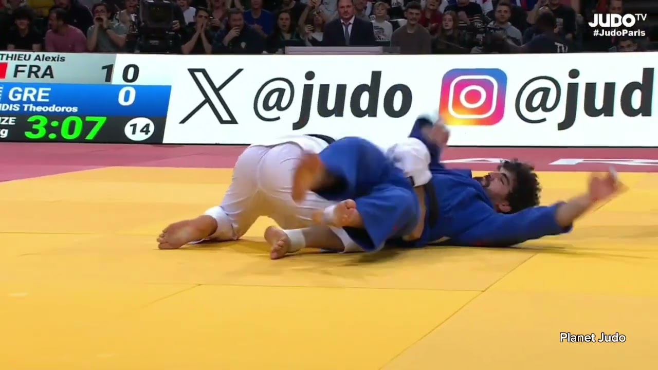 Alexis MATHIEU 🇨🇵 🆚️ Theodoros TSELIDIS 🇬🇷 | схватка за бронзу/-90кг | Большой Шлем Париж 2026