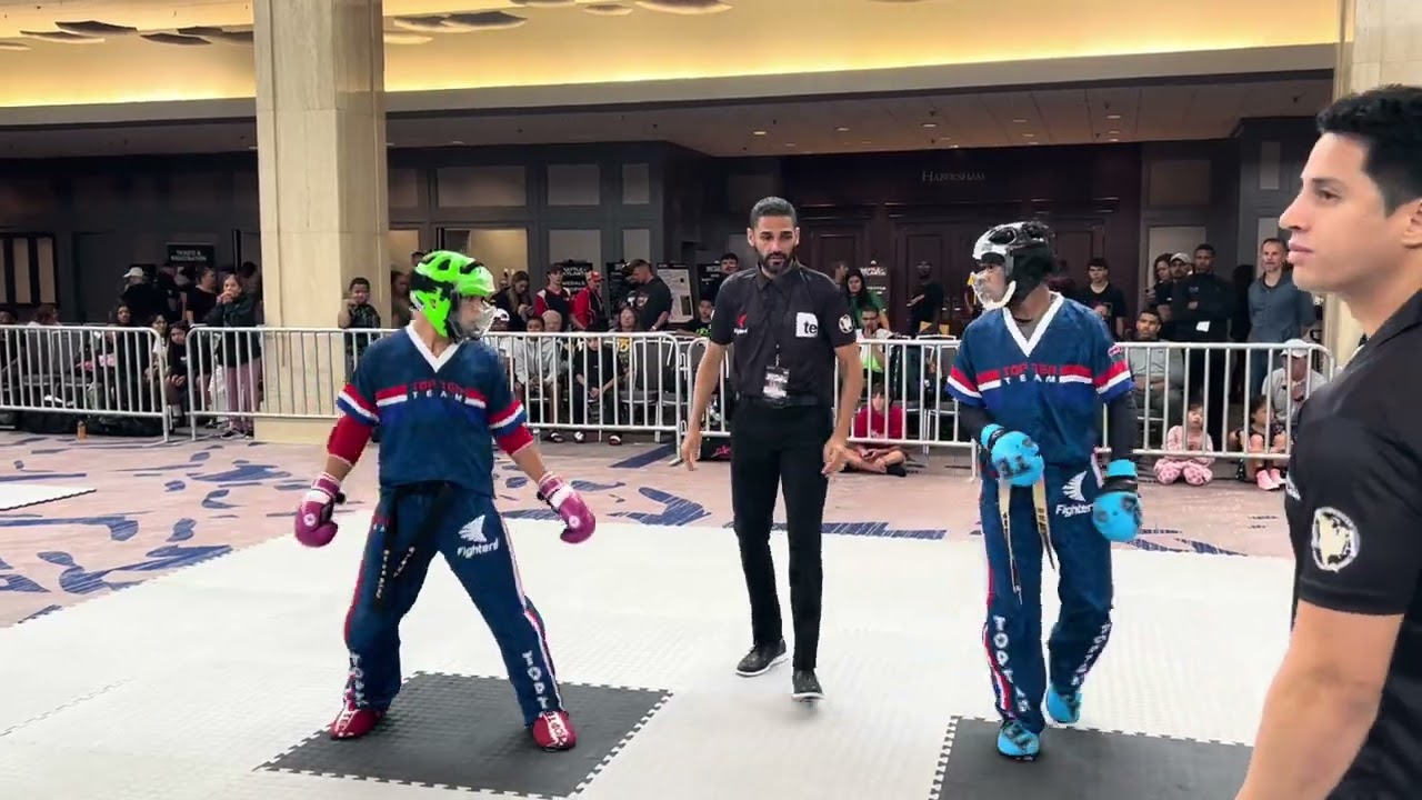 Luis Rivera vs Ibrahim Abdul Qadir 15-17 Boys Open Weight Sparring - Battle of Atlanta 2025 background