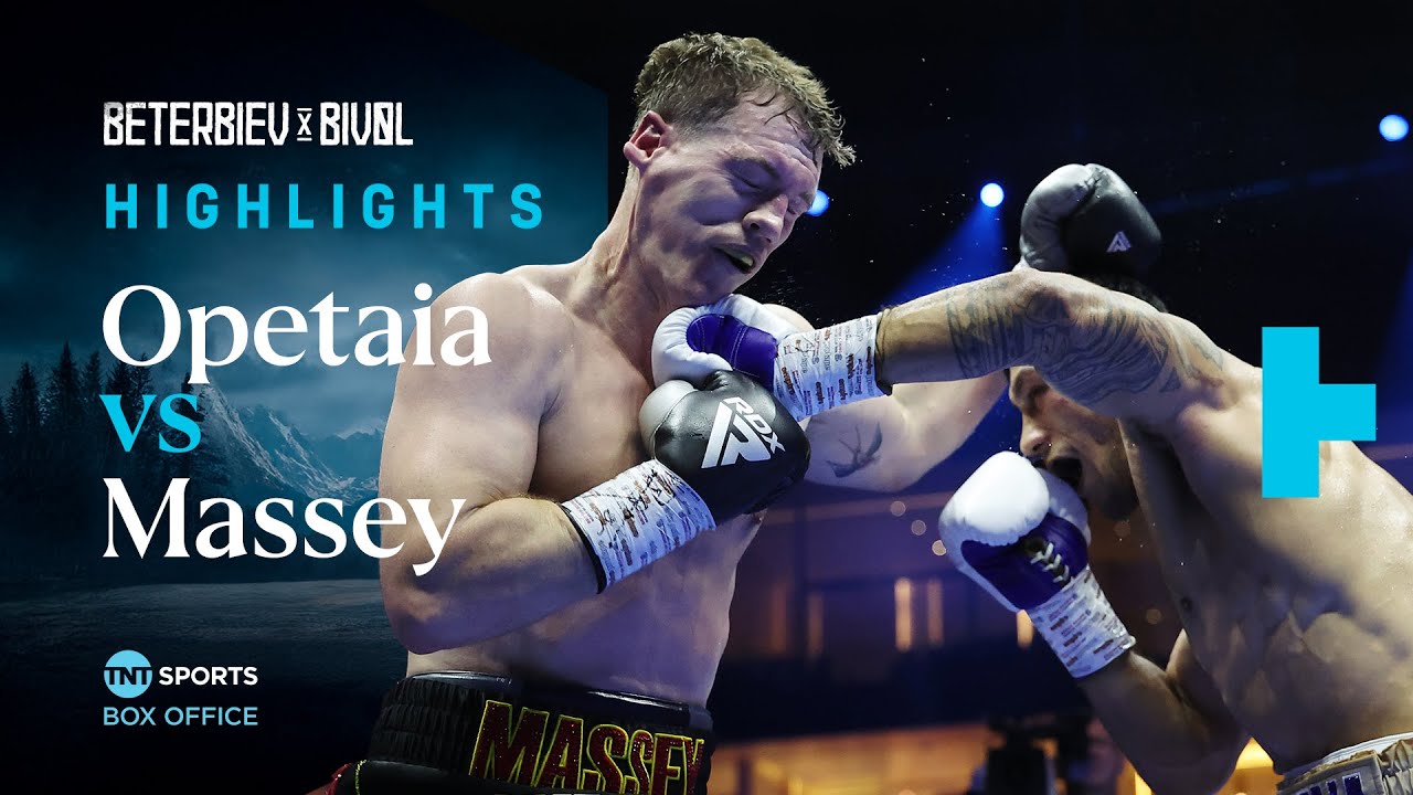 STILL UNDEFEATED! 🤩 | Jai Opetaia v Jack Massey Fight Highlights 🥊 #BeterbievBivol 🇸🇦 background