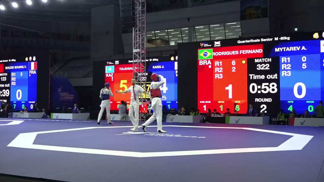 322 Quarterfinals M 80kg AIN MYTAREV A BRA RODRIGUES FERNAND PGM