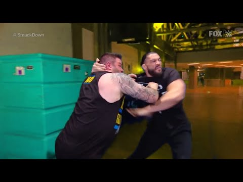 Bloodline & Roman Reigns Attacks Kevin Owens WWE Smackdown 2022 Highlights backdrop