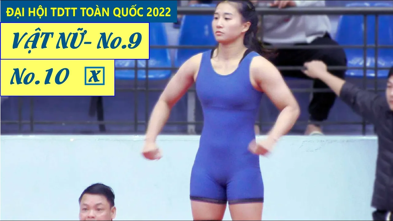 Vật nữ, Women wrestling - 57 kg. Trận đấu cực nhanh. Mỹ Trang - Huế & Thùy Linh - Thái Bình .