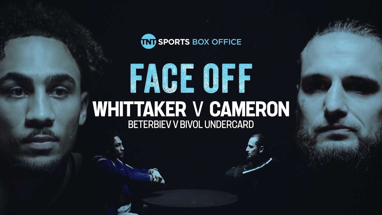 Whittaker v Cameron: The Face-Off 🤩 Light Heavyweight Undisputed Clash 🏆 #BeterbievBivol background