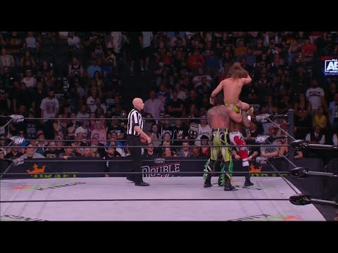 Triple threat tag team match Double or Nothing 2022 highlights