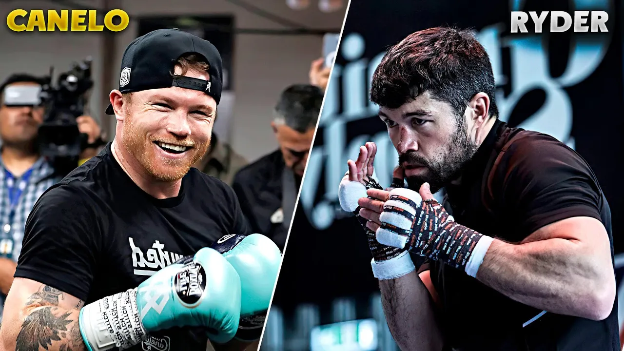 Canelo Alvarez vs John Ryder. SIDE BY SIDE COMPARISON | HIGHLIGHTS HD BOXING (2023)