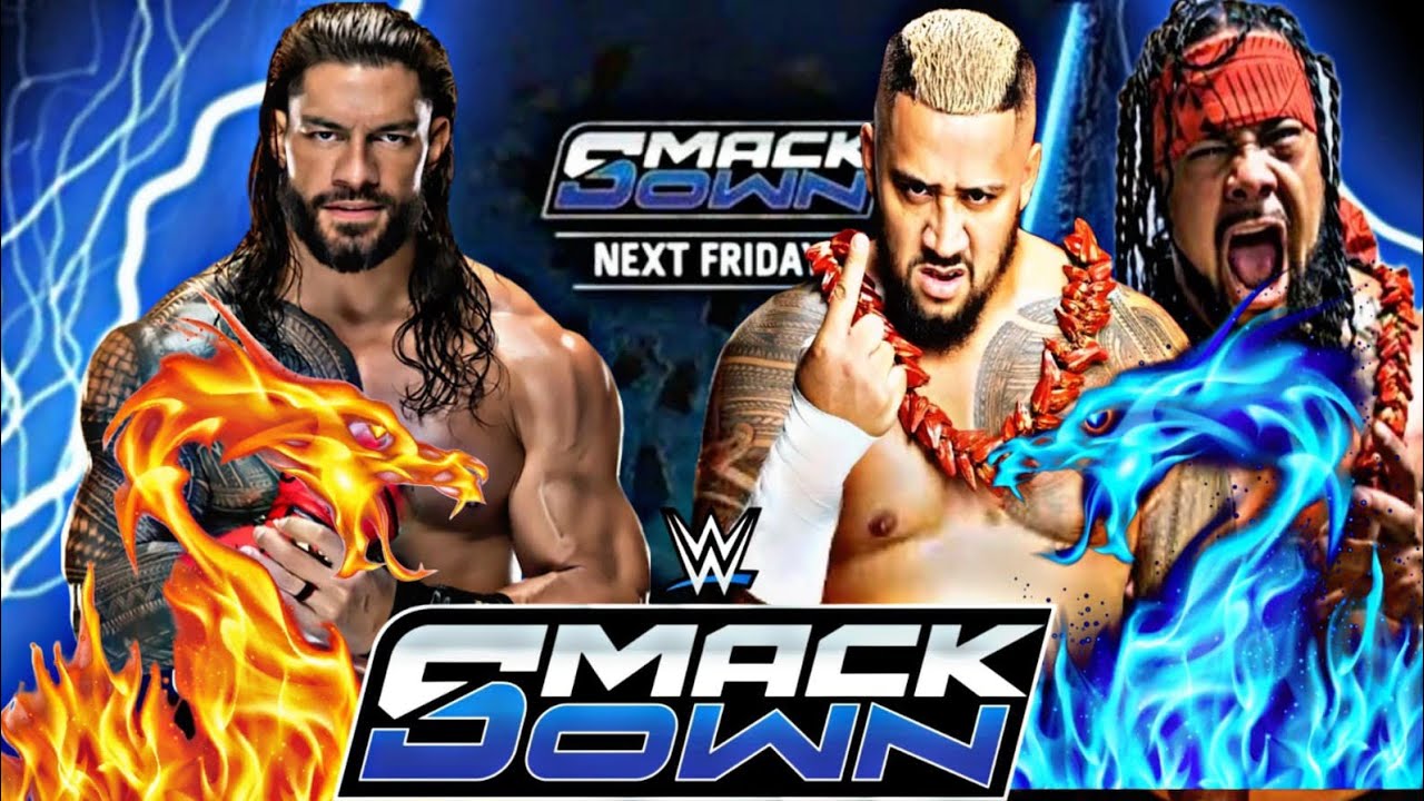 FULL MATCH - Tribal Chief Roman Reigns vs. Solo Sikoa & Jacob fatu: WWE SmackDown 2025