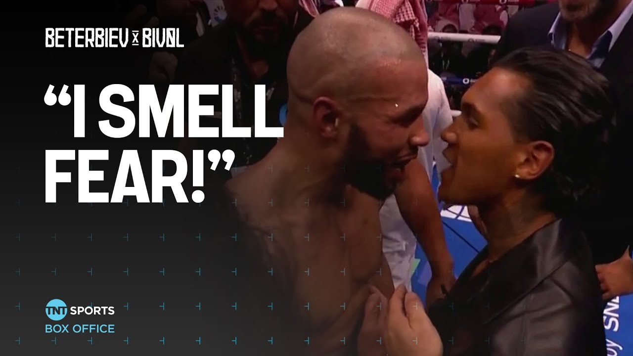 Chris Eubank Jr. and Conor Benn CLASH in the ring! π€― #BeterbievBivol πΈπ¦ background