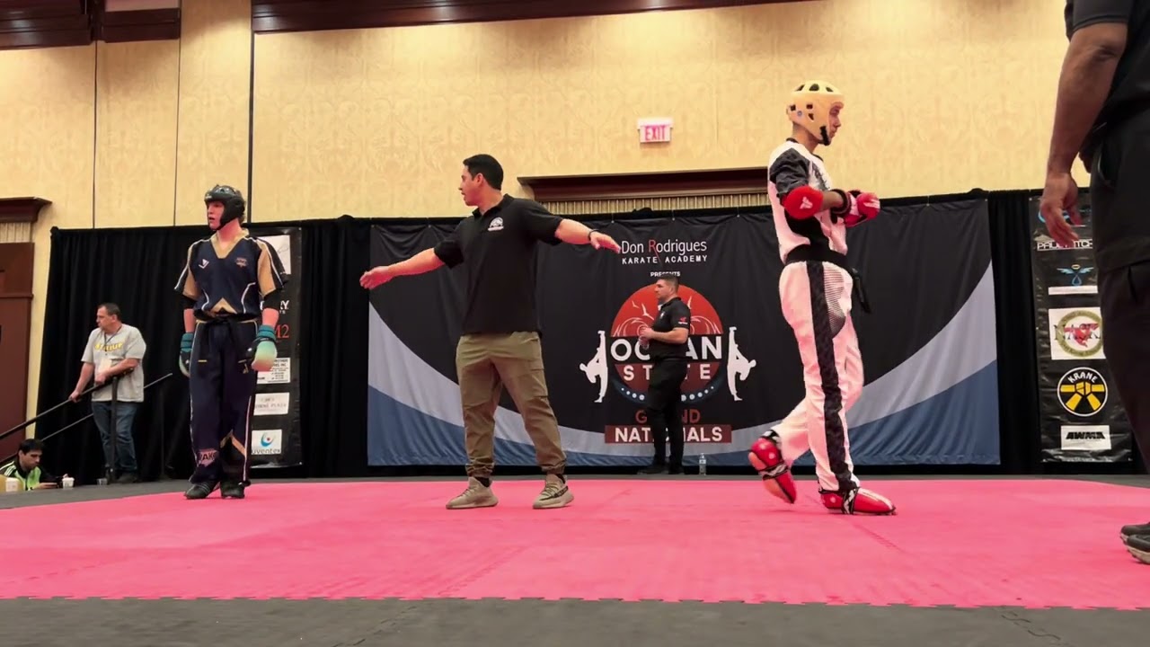 Sandro Peters vs Xavier Ouellet Light Middleweight Point Sparring - Ocean State Grand Nationals 2025 background