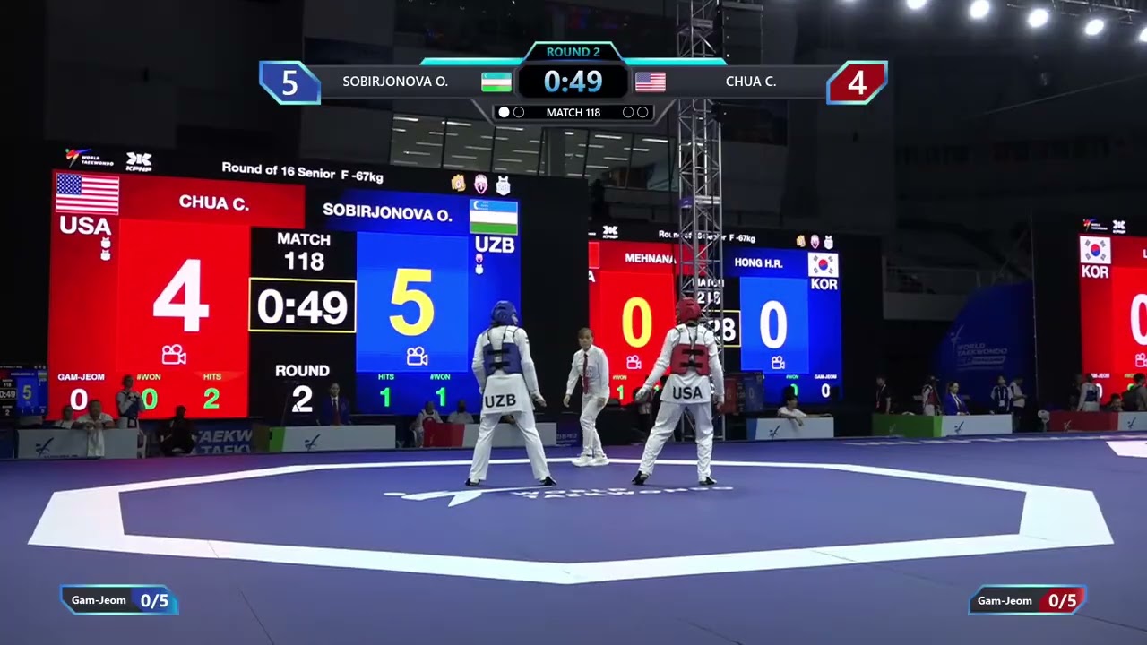 118 Round of 16 F 67kg UZB SOBIRJONOVA O USA CHUA C PGM background