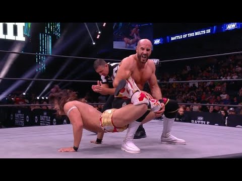 Claudio Castagnoli vs Konosuke Takeshita Battle of the Belts III 06.08.2022 highlights backdrop