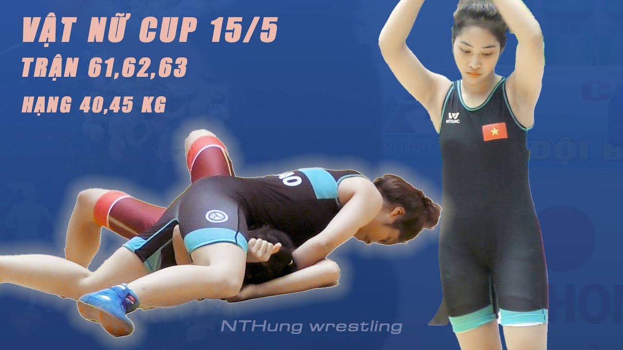 Vật nữ , Women wrestling- Trận 61,62,63 cúp 15/5 lần 2. (Hà Nam)