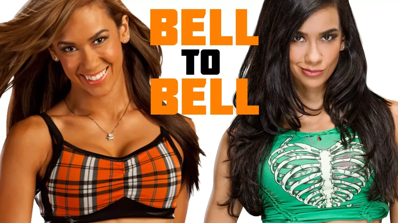 AJ Lee's First and Last Matches in WWE - Bell to Bell background