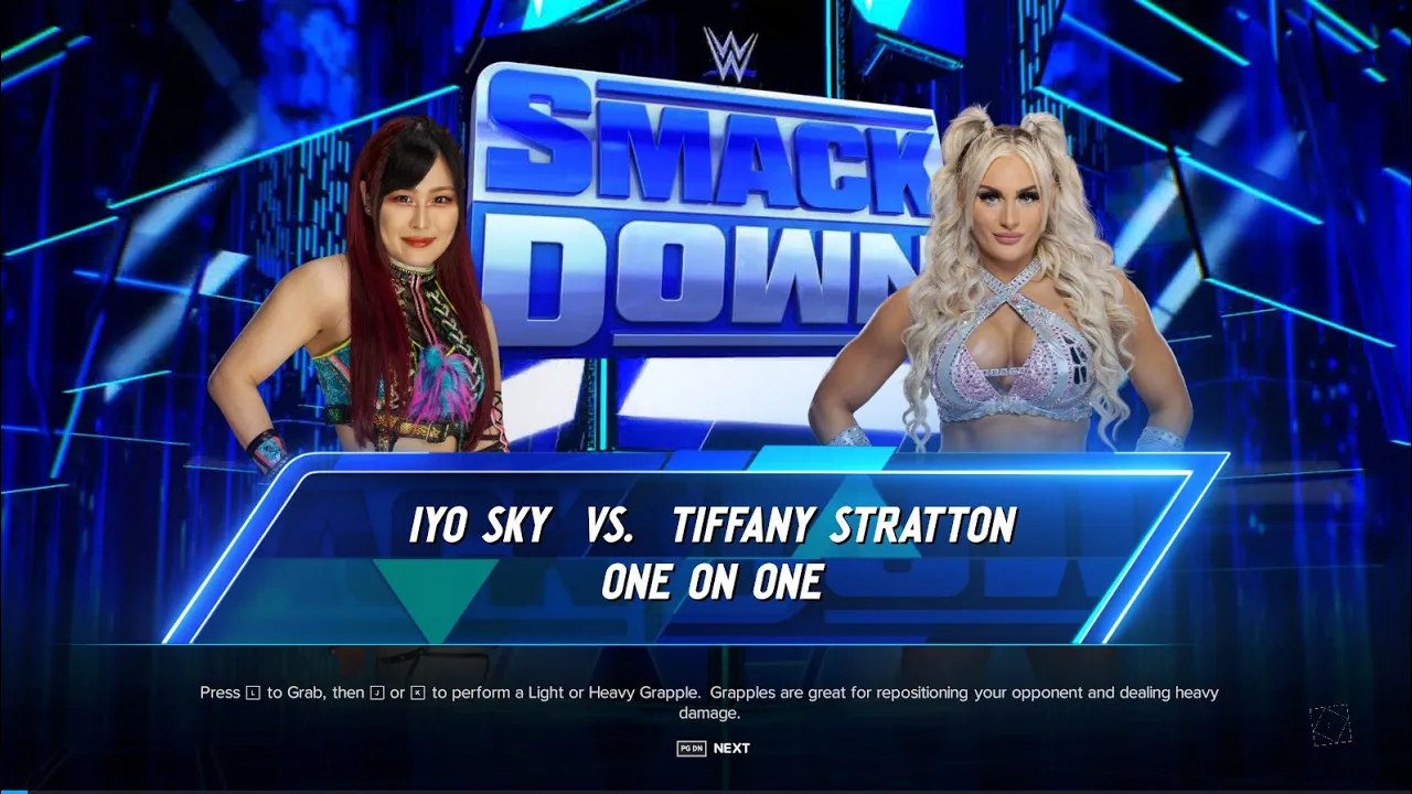 WWE 2K24 IYO SKY VS TIFFANY STRATTON | WWE SMACKDOWN