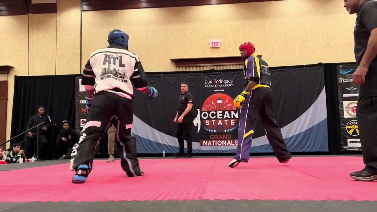 Tray Lazenby vs Jarvis Miller Heavyweight Point Sparring Finals - Ocean State Grand Nationals 2025 background