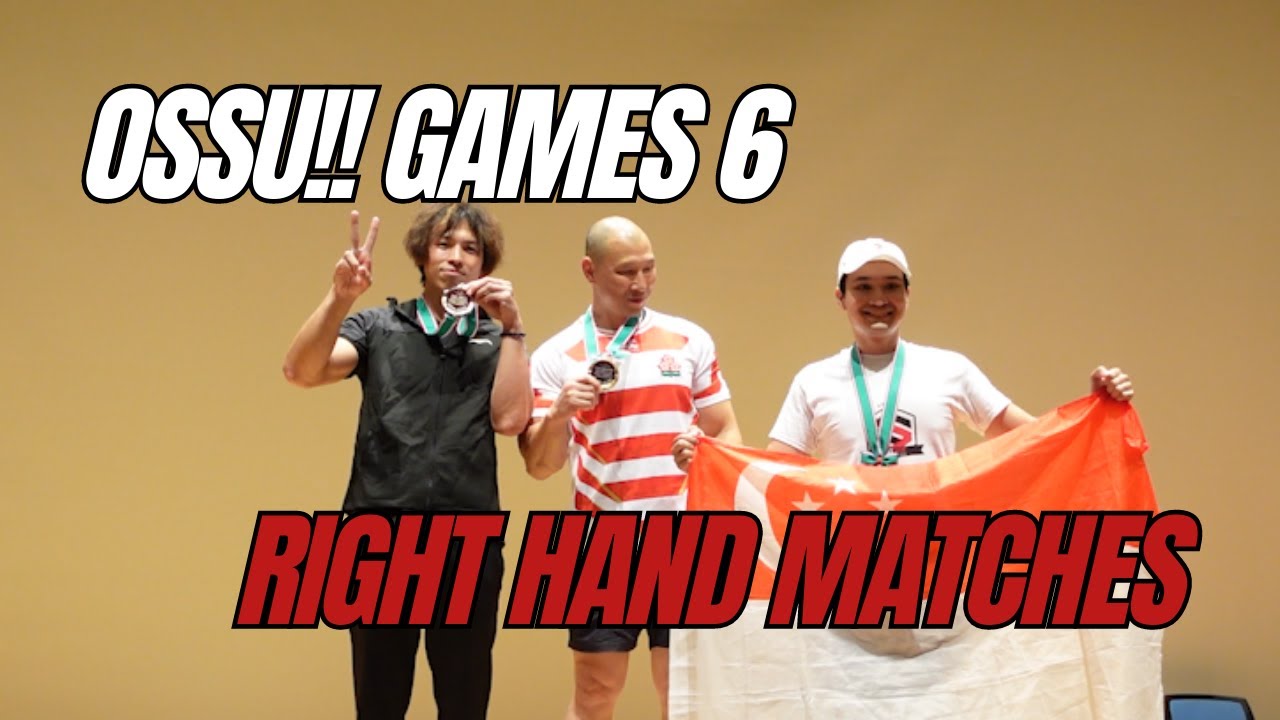 OSSU!! Games 6 | Singapore Right Hand Matches | OSSU杯6アームレスリング background