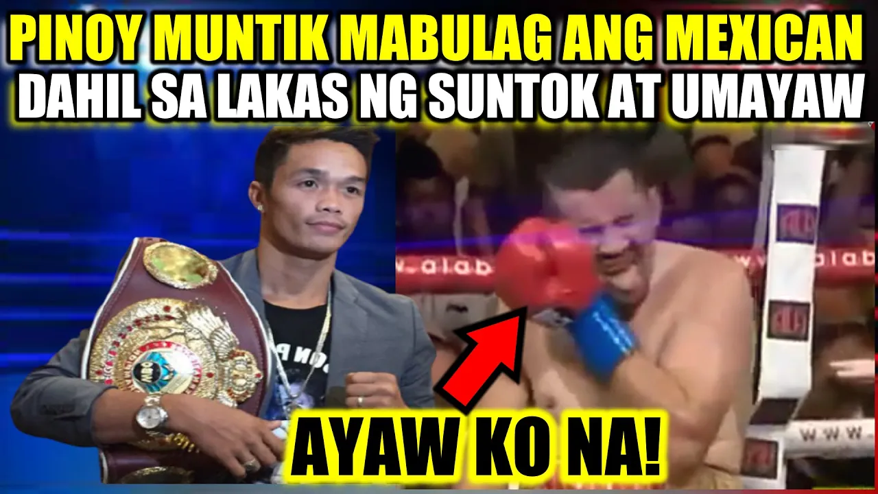 GRABE! MEXICAN UMAYAW MUNTIK MABULAG SA LAKAS NG SUNTOK NG PINOY background