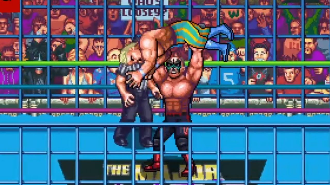 Road Warrior Hawk vs Austin Idol. Cage Match. RetroMania Wrestling background