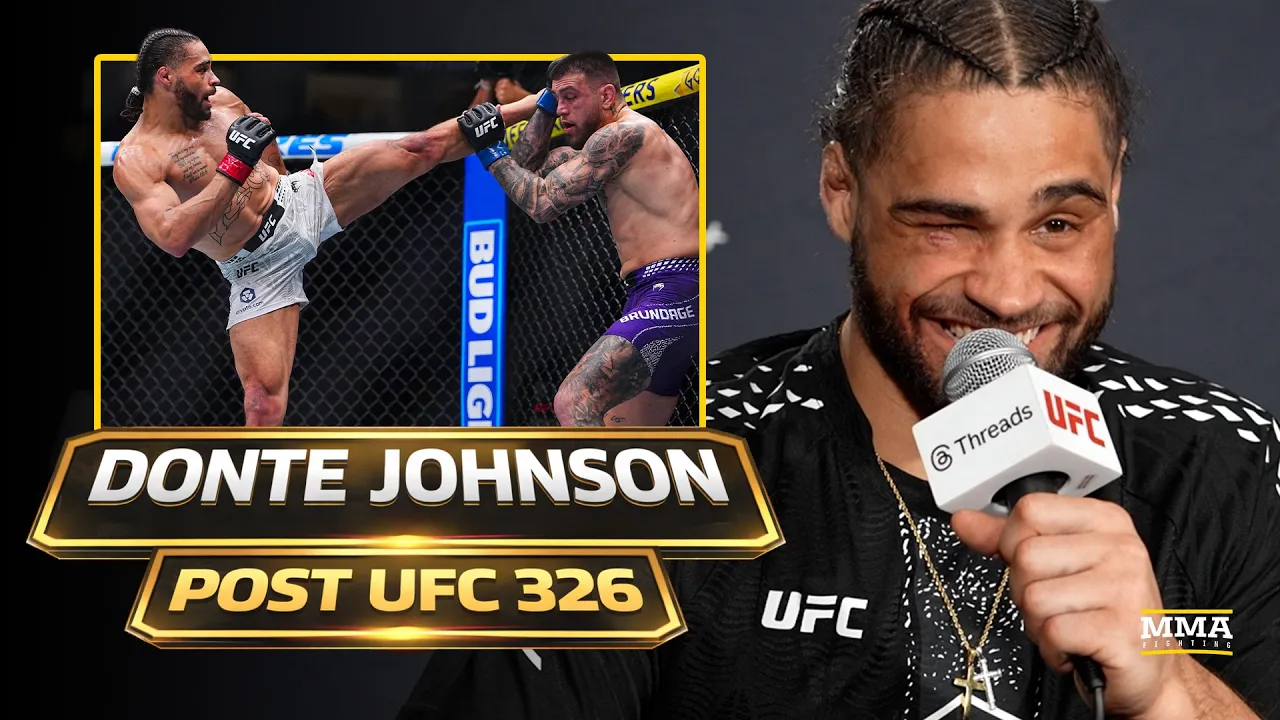 Donte Johnson Reacts To Being First UFC Fight On CBS: 'People Locked Up Watched Me Fight' | UFC 326