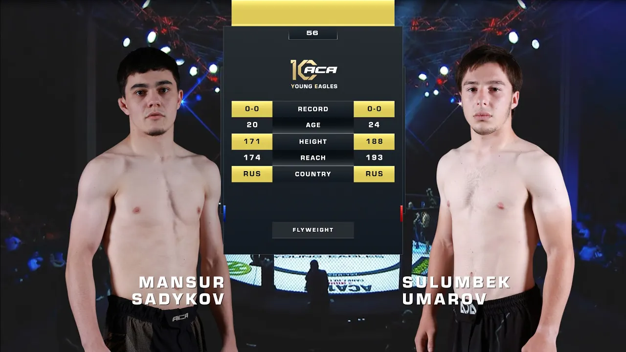 Мансур Садыков vs. Сулумбек Умаров | Mansur Sadykov vs. Sulumbek Umarov | ACA YE 56