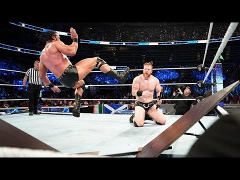Drew McIntyre vs Sheamus SmackDown 29.07.2022 highlights background