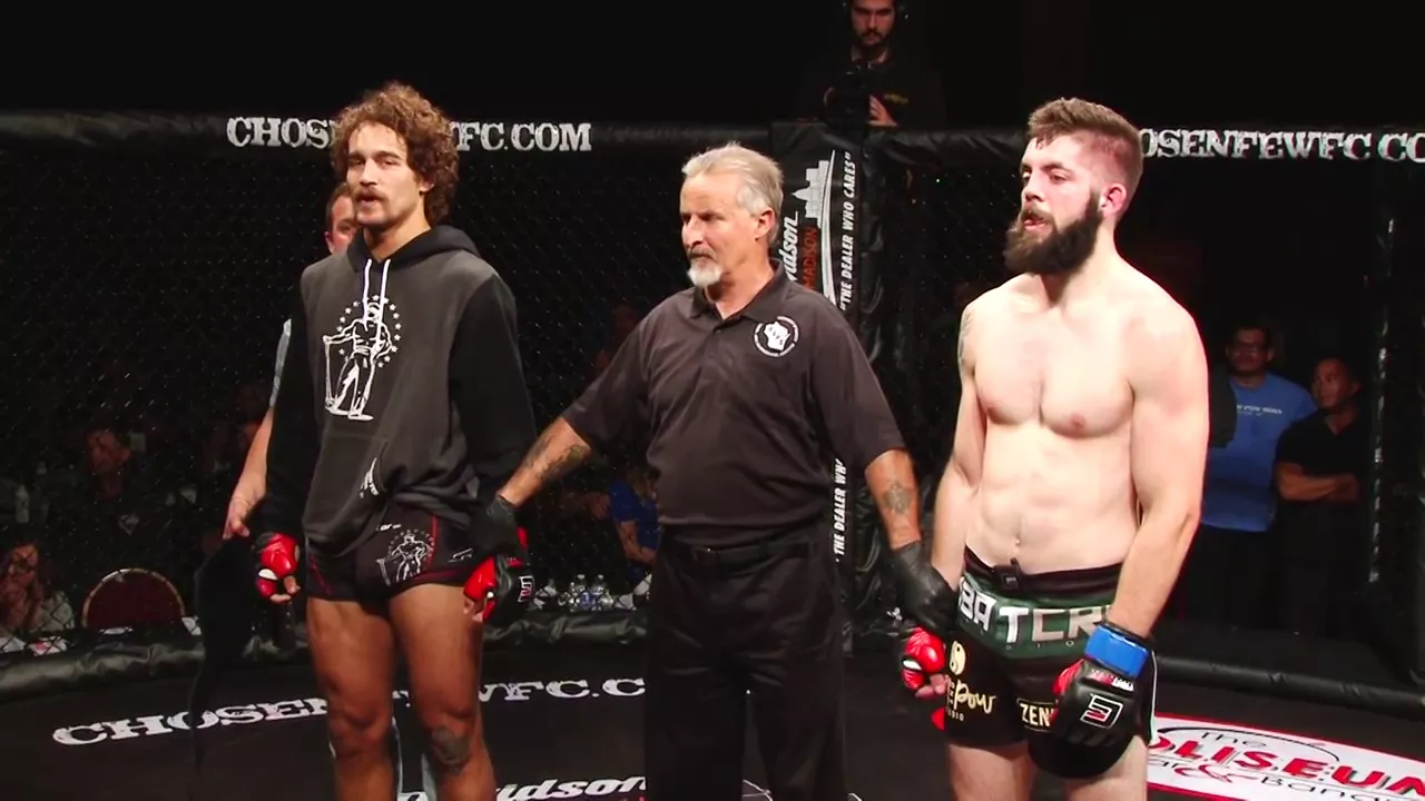 Chosen Few Fighting Championships Dante Schiro vs Ben Ross background