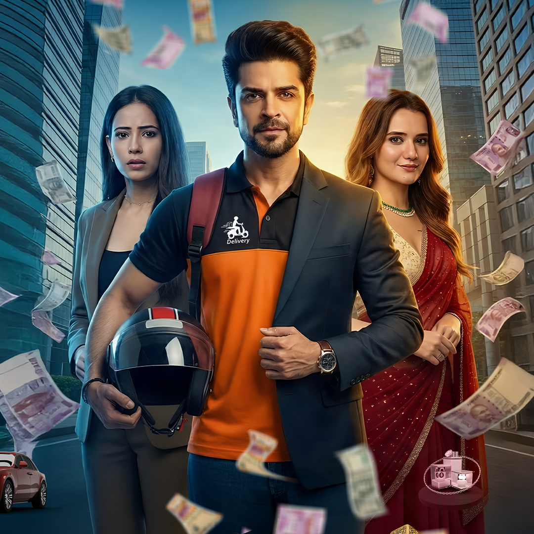 A delivery boy's jackpot poster