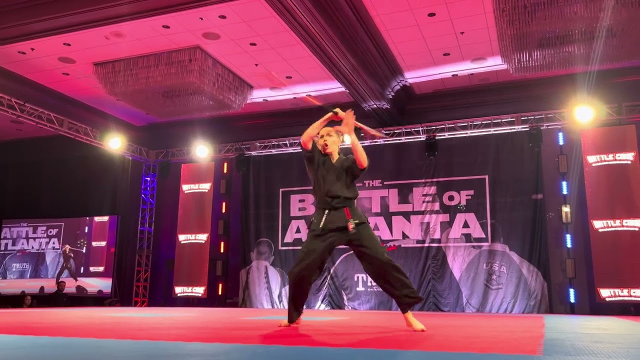 Sara Campbell Women's CMX Weapons Overall Grand Championship - Battle of Atlanta 2025 background