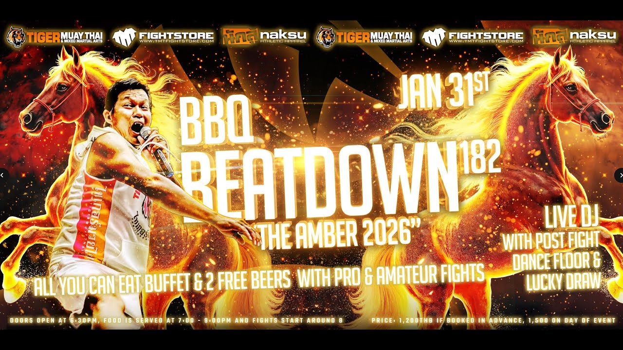 BBQ Beatdown 182: The Amber 2026 : Pro & Amateur Fights LIVE!