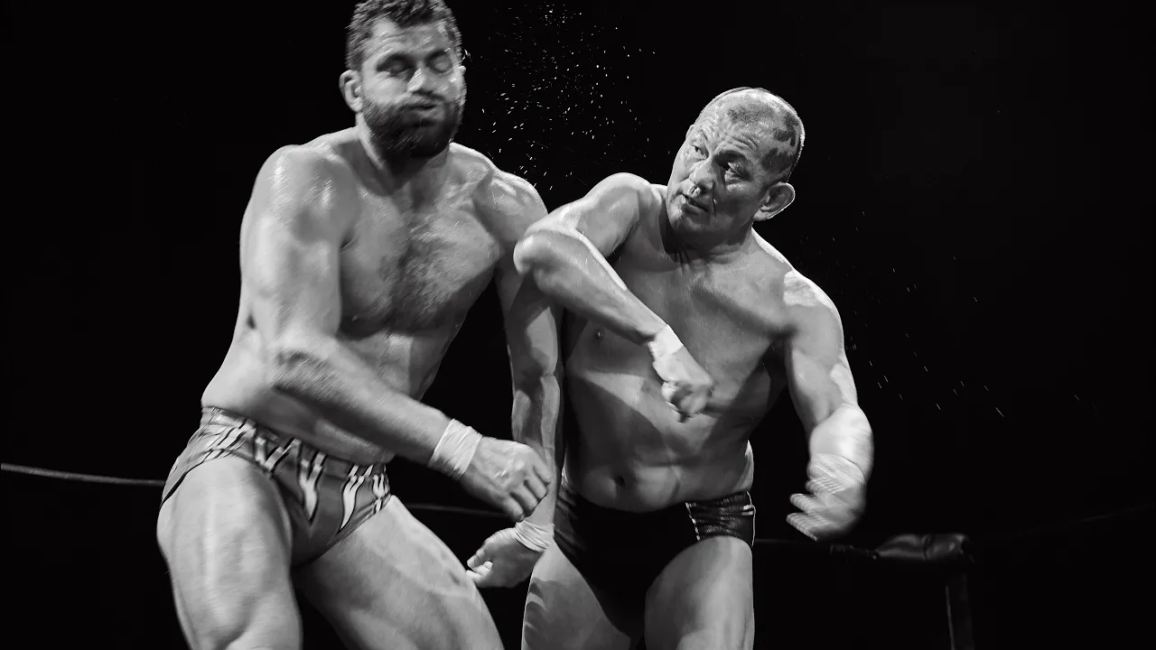Minoru Suzuki vs Dak Draper background