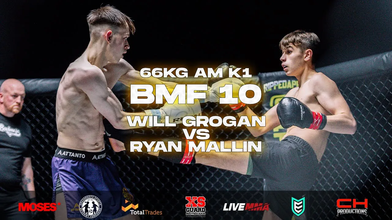 BMF 10 | Will Grogan vs Ryan Mallin | Amateur Featherweight K1