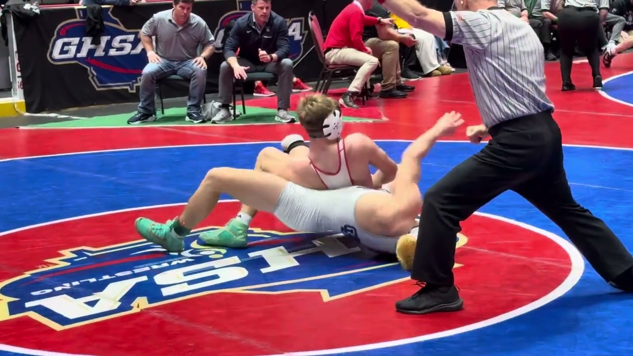 Levi Kendall Social Circle v Layne Vaughn Gordon Lee 157lbs 2025 GHSA 1A State Tournament 3rd Place