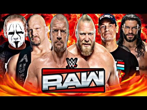 FULL MATCH - John Cena, Brock Lesnar & Roman Reigns Vs. Triple H, Stone cold & Sting : WWE RAW 2025 