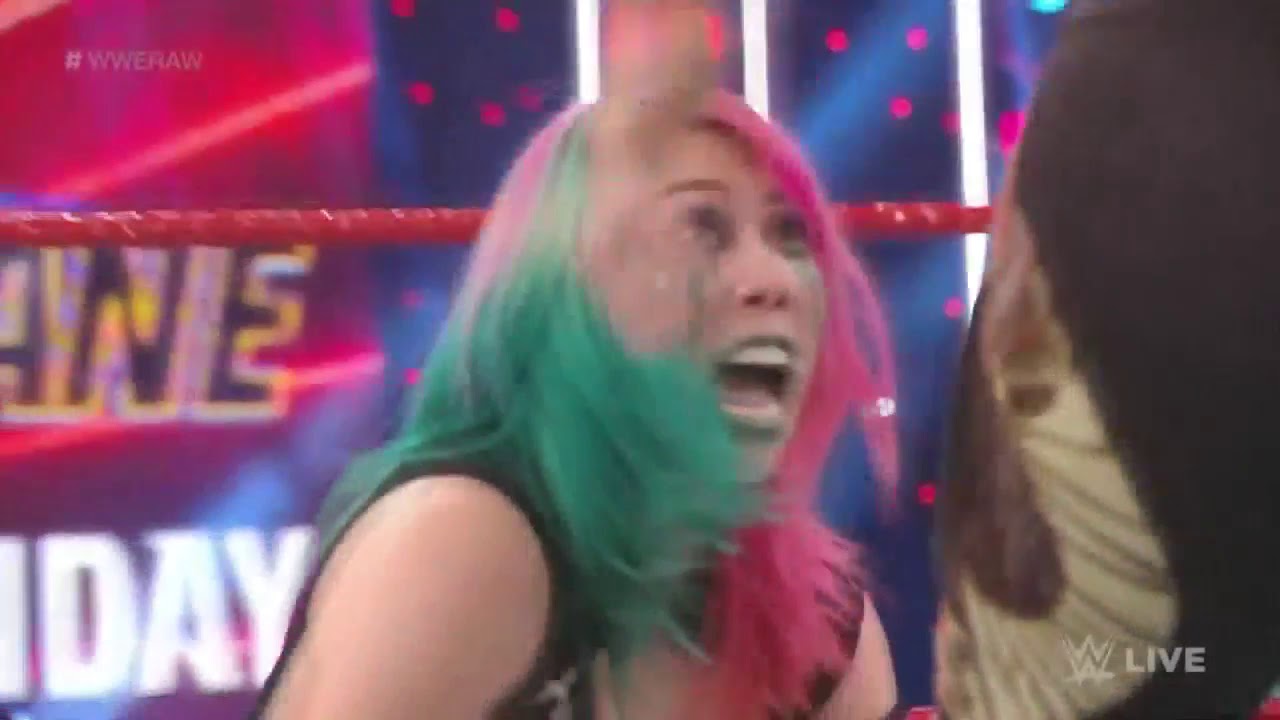 WWE RAW 15/03/21: Asuka vs. Shayna Baszler ft. Nia Jax + Reckoning Backstage Segment background