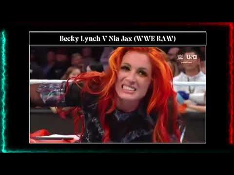 (2/2) Becky Lynch vs. Nia Jax : WWE RAW background