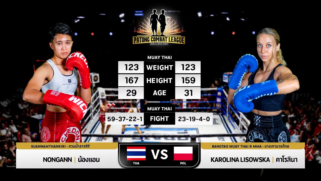 Nongann VS Karolina Lisowska Patong Combat League MMA & Kickboxing 6 JULY 2025