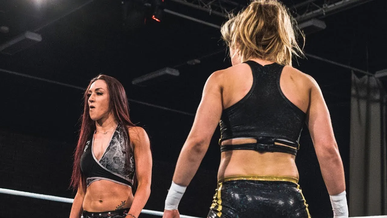 Belly Punching & Kicking in Female Wrestling: Part 15 background