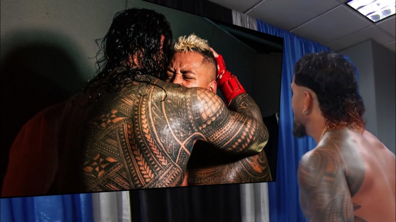 Solo Sikoa Crying After Sending Jimmy Usos To Hospital & Roman Reigns WWE Smackdown 2023 Highlights backdrop