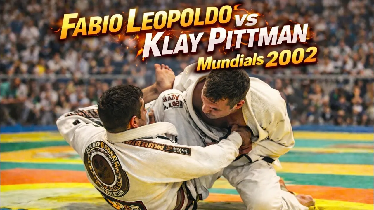 Fabio Leopoldo vs Klay Pittman Mundials Jiu Jitsu 2002 background