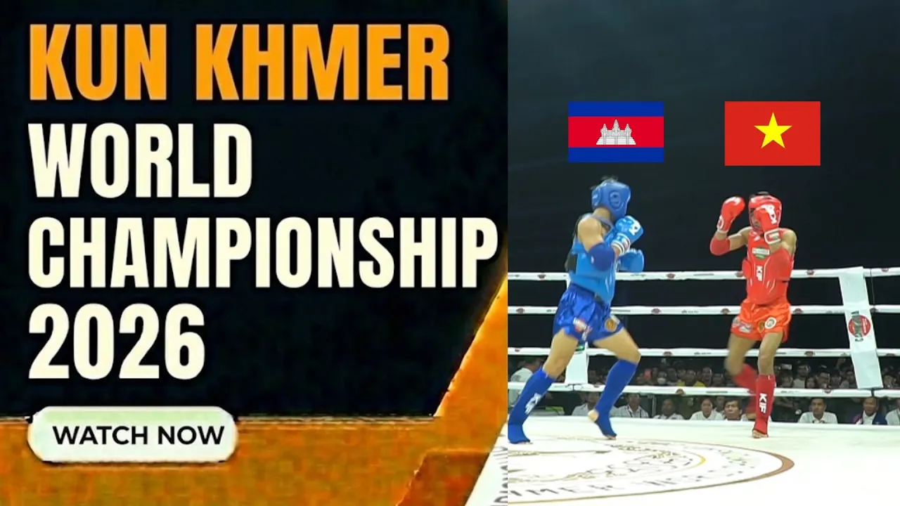 KUN KHMER WORLD CHAMPIONSHIP LẠI THẾ TOÀN (VIE) vs MAWLONG DANMANGPURA (CAM)