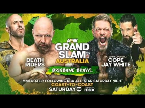 【4K】 AEW Grand Slam Australia - Adam Copeland and Jay White vs Jon Moxley and Claudio Castaglioni