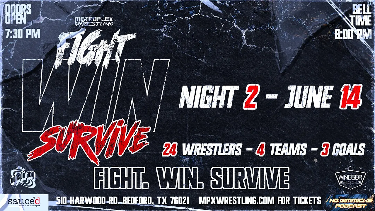 Fight Win Survive Night 2: Rex Mori vs Michael Shafer background